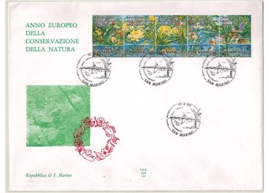 SAN MARINO 1995 FDC (Wing) Nature Conservation