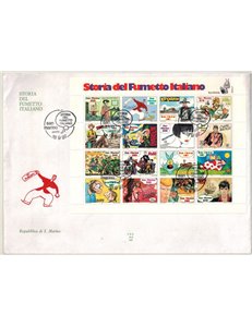 SAN MARINO 1997 FDC (Ala) Storia del fumetto italiano BF