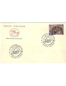 FDC ITALIA 2000 Natale religioso 1 Busta Cavallino