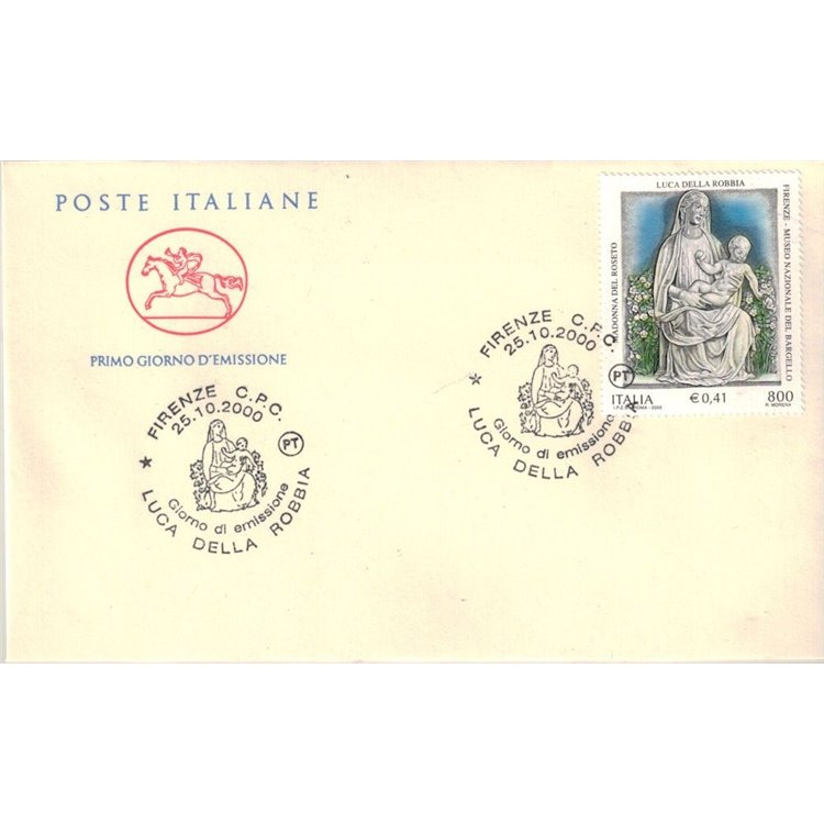 FDC ITALY 2000 Luca della Robbia 1 Envelope Cavallino