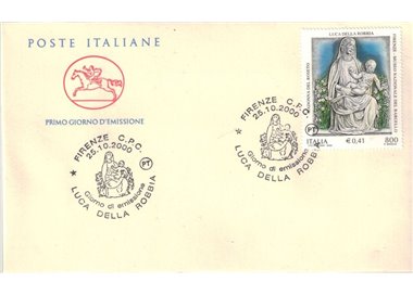 FDC ITALIA 2000 Luca della Robbia 1 Busta Cavallino