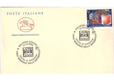 FDC ITALY 2000 Year of Mathematics 1 Cavallino Envelope