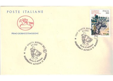 FDC ITALIA 2000 Battaglia di Marengo 1 Busta Cavallino