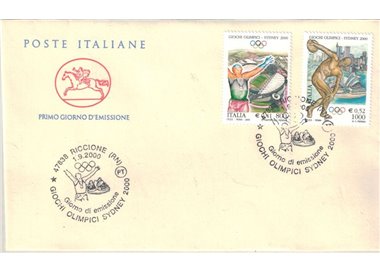 FDC ITALY 2000 Olympic Games 1 Envelope Cavallino (Riccione)