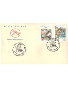 FDC ITALIA 2000 Giochi olimpici 1 Busta Cavallino (Roma)