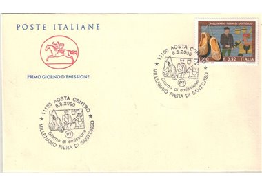 FDC ITALY 2000 Fair of Sant'Orso 1 Envelope Cavallino