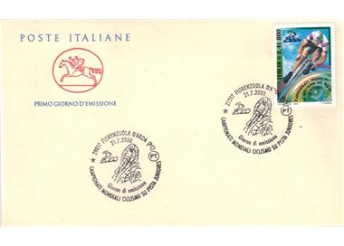 FDC ITALIA 2000 Campionati di ciclismo 1 Busta Cavallino