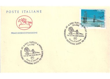 FDC ITALIA 2000 Condotte d'acqua 1 Busta Cavallino