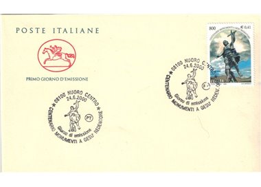 FDC ITALIA 2000 Gesù Redentore 1 Busta Cavallino