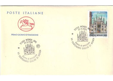 FDC ITALY 2000 Monza Cathedral 1 Envelope Cavallino