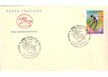 FDC ITALIA 2000 Lazio Campione d'Italia 1 Busta Cavallino