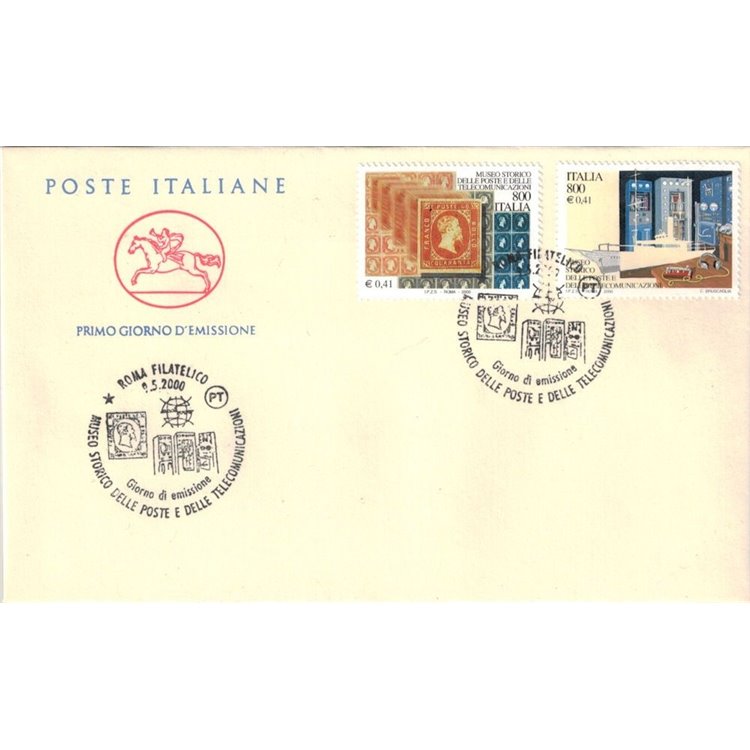 FDC ITALIA 2000 Museo storico 1 Busta Cavallino