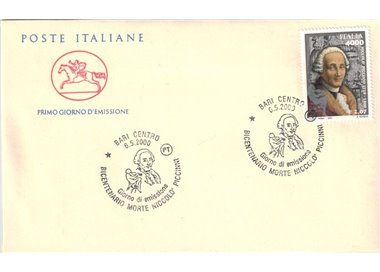FDC ITALIA 2000 Niccolò Piccinni 1 Busta Cavallino