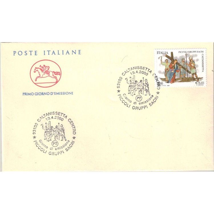 FDC ITALY 2000 Small Sacred Groups 1 Envelope Cavallino