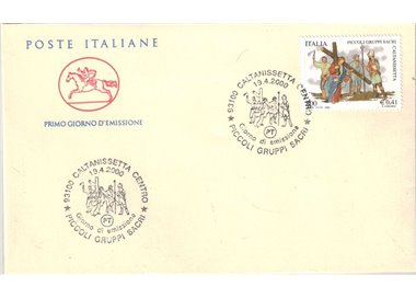 FDC ITALIA 2000 Piccoli Gruppi Sacri 1 Busta Cavallino