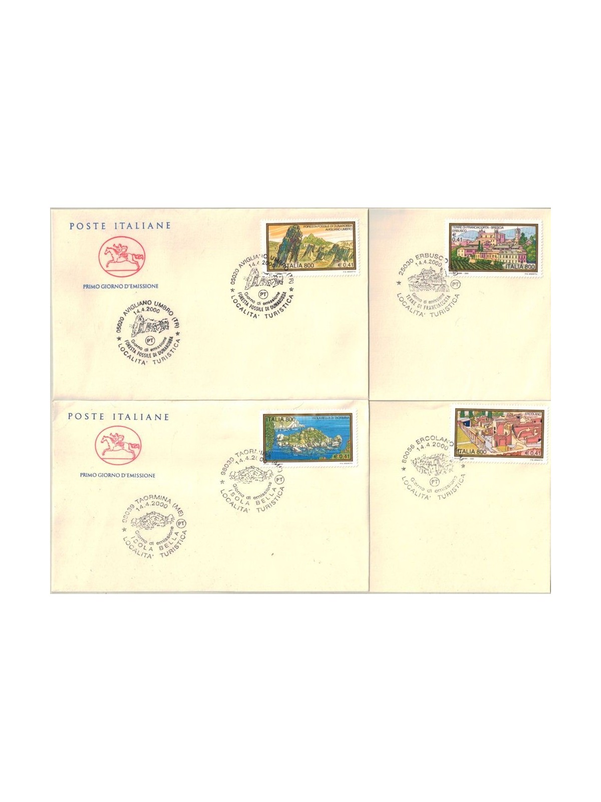 ITALIA 2000 FDC (Cavallino) Turismo
