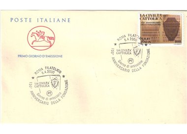 ITALY 2000 FDC (Cavallino) La Civiltà Cattolica