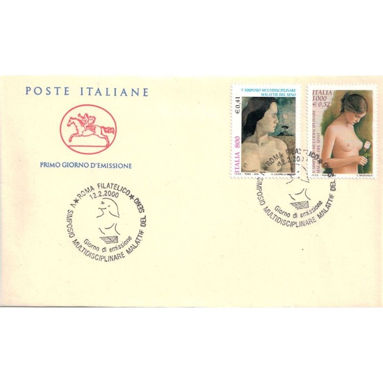 ITALIA 2000 FDC (Cavallino) Simposio sulle malattie del seno