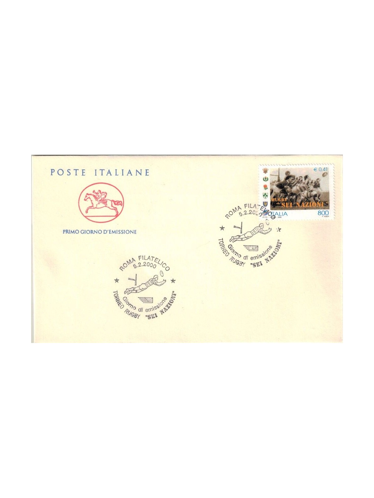 ITALIA 2000 FDC (Cavallino) Torneo di rugby