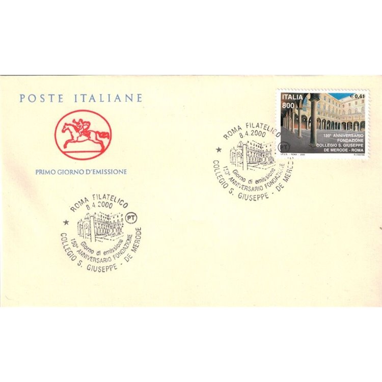 ITALIA 2000 FDC (Cavallino) Collegio San Giuseppe