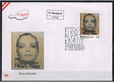 FDC AUSTRIA 2008 Romy Schneider (2)