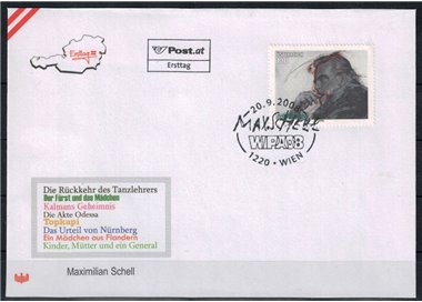 FDC AUSTRIA 2008 Maximilian Schell (2)