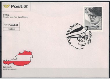 FDC AUSTRIA 2003 Billy Wilder