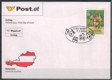 FDC AUSTRIA 2005 Madagascar, film d'animazione