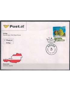 FDC AUSTRIA 2007 Shrek 3, animated film