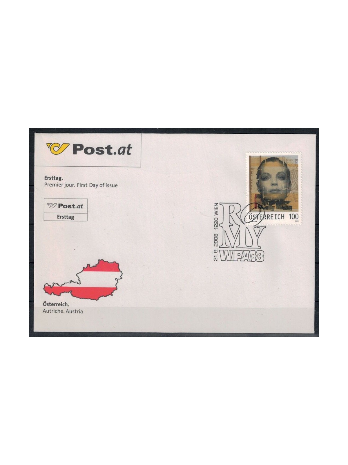 FDC AUSTRIA 2008 Romy Schneider