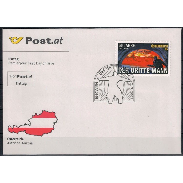 FDC AUSTRIA 2009 Der Dritte Mann