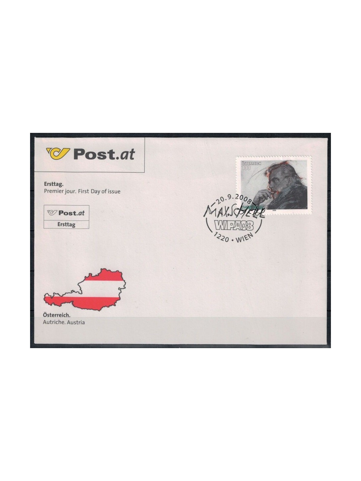 FDC AUSTRIA 2008 Maximilian Schell
