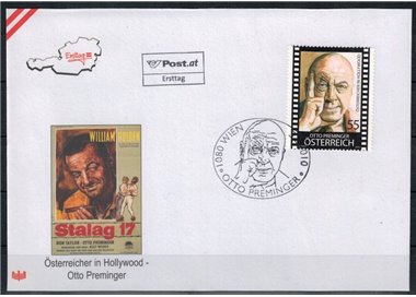 FDC AUSTRIA 2010 Otto Preminger