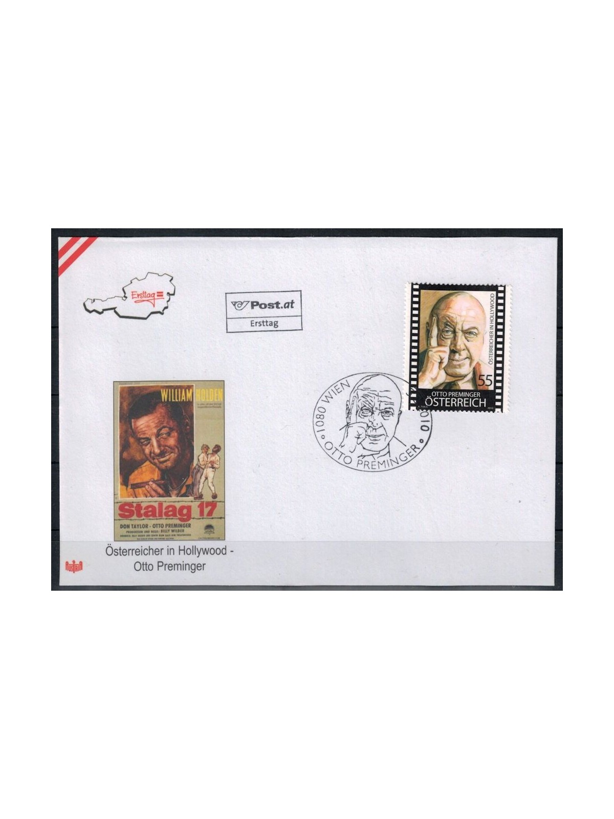 FDC AUSTRIA 2010 Otto Preminger