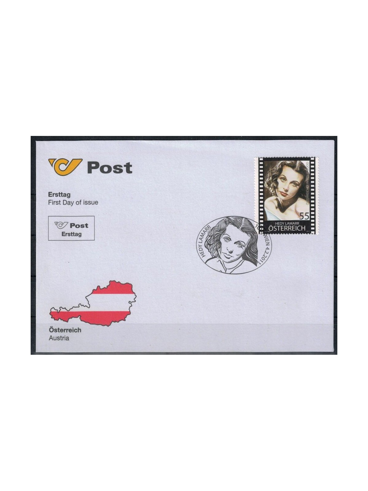 FDC AUSTRIA 2011 Hedy Lamarr