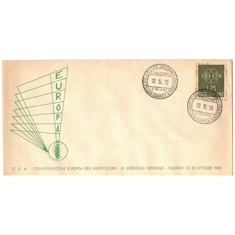 VATICAN 1959 FDC European Confederation of Agriculture