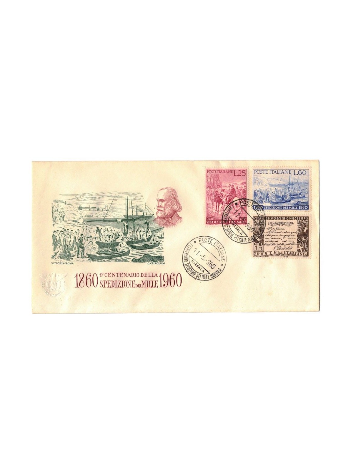 VATICAN 1960 FDC (Capitolum) Expedition of the Thousand