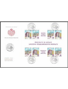 FDC MONACO 1990 Europa 1 busta nv
