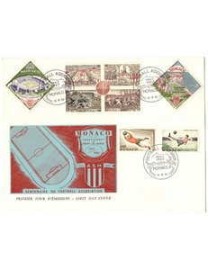 FDC MONACO 1963 Football Association 1 envelope nv