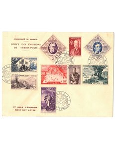 FDC MONACO 1956 Esposizione di New York (FIPEX) 1 busta nv