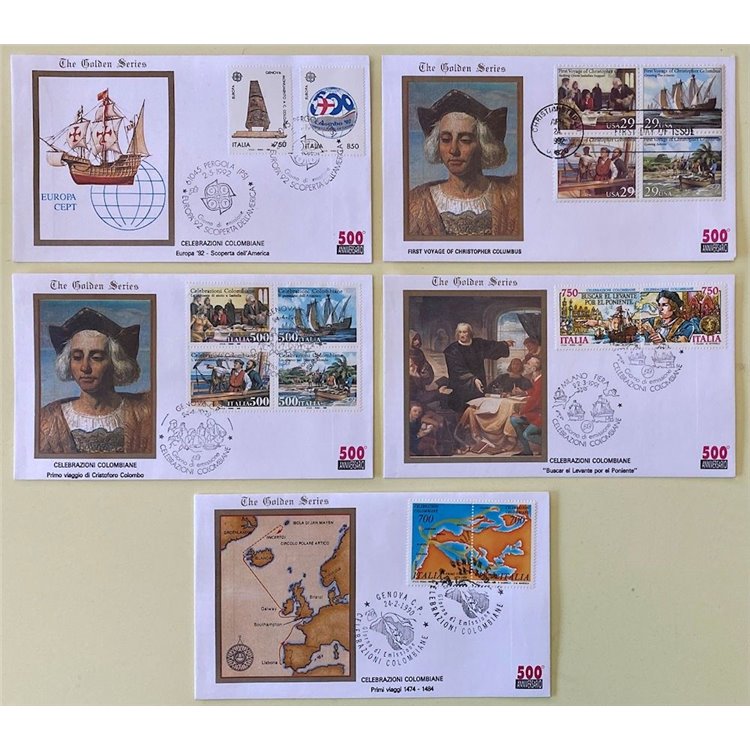 1992 500° Anniversario della Scoperta dell'America (I viaggi di Colombo) 29 FDC