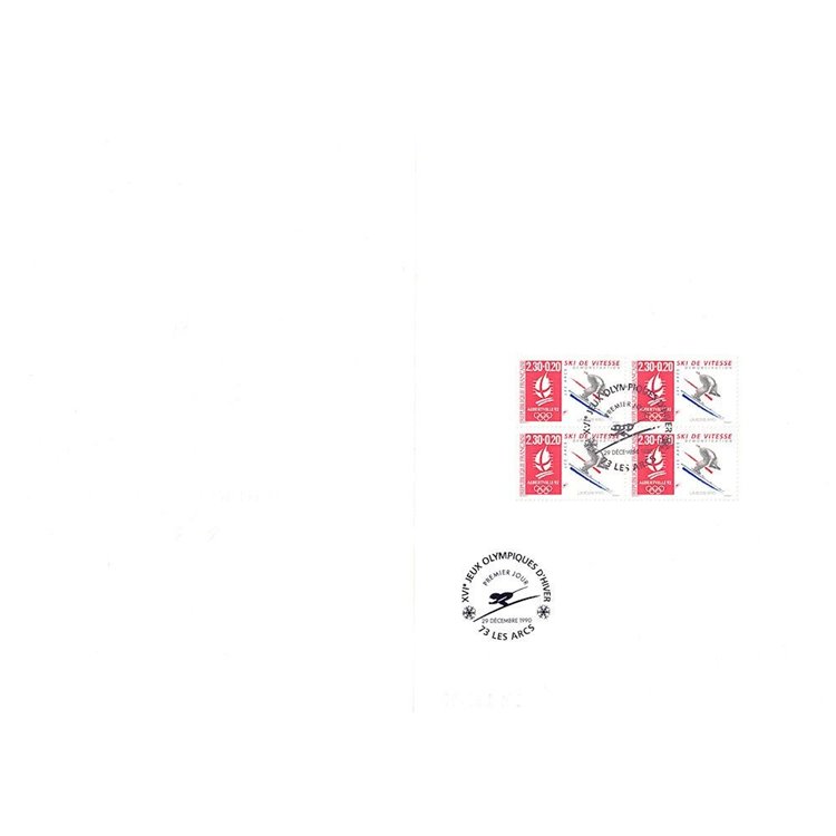 FDC FRANCIA 1990 Giochi Olimpici di Albertville (Les Arcs)