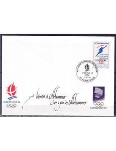 FDC FRANCIA 1992 Giochi Olimpici di Albertville