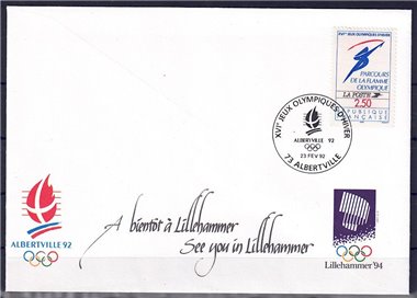 FDC FRANCE 1992 Olympic Games in Albertville