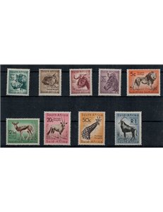 AFRICA DEL SUD 1961 Serie ordinaria 9v MNH**