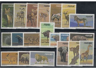SOUTH WEST AFRICA 1980 Fauna, animals 20v MNH**