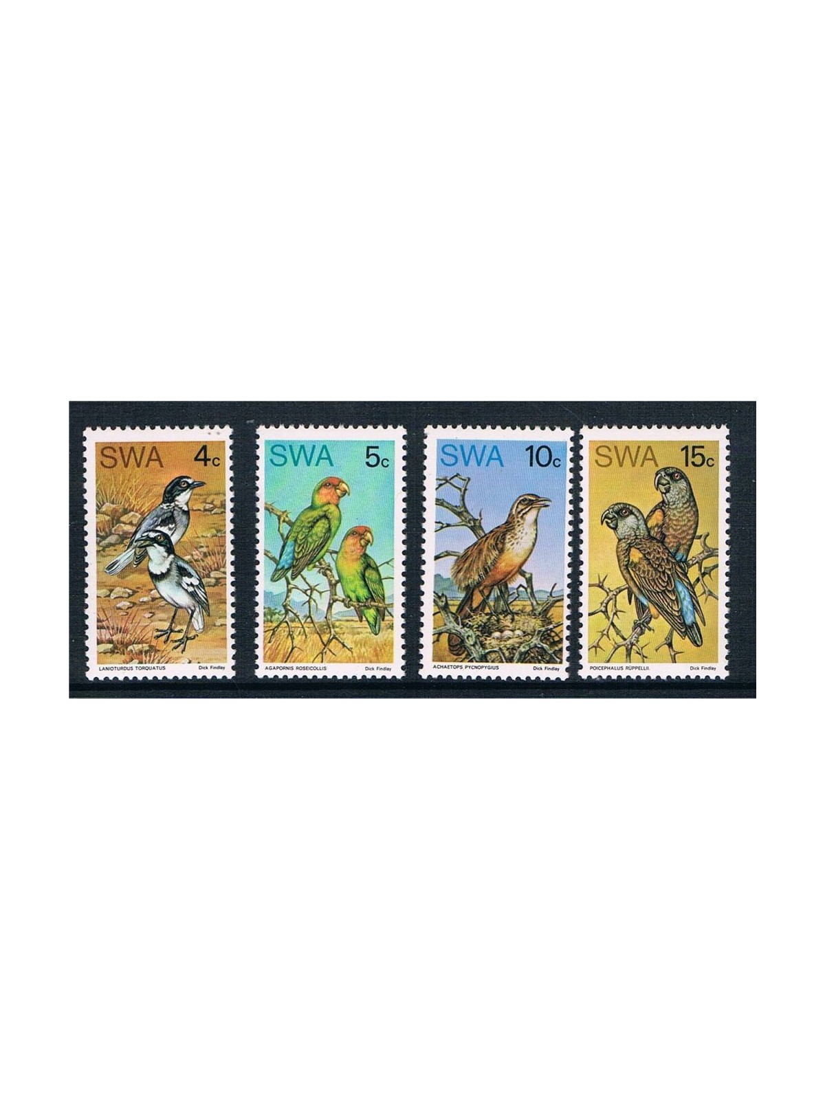 SOUTH WEST AFRICA 1974 Fauna, birds 4v MNH**