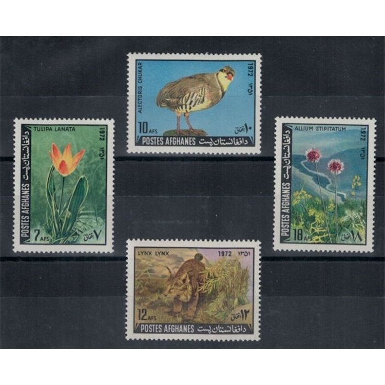AFGHANISTAN 1972 Nature, flora and fauna 4v MNH**