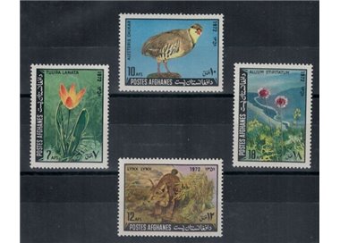 AFGHANISTAN 1972 Natura, flora e fauna 4v MNH**