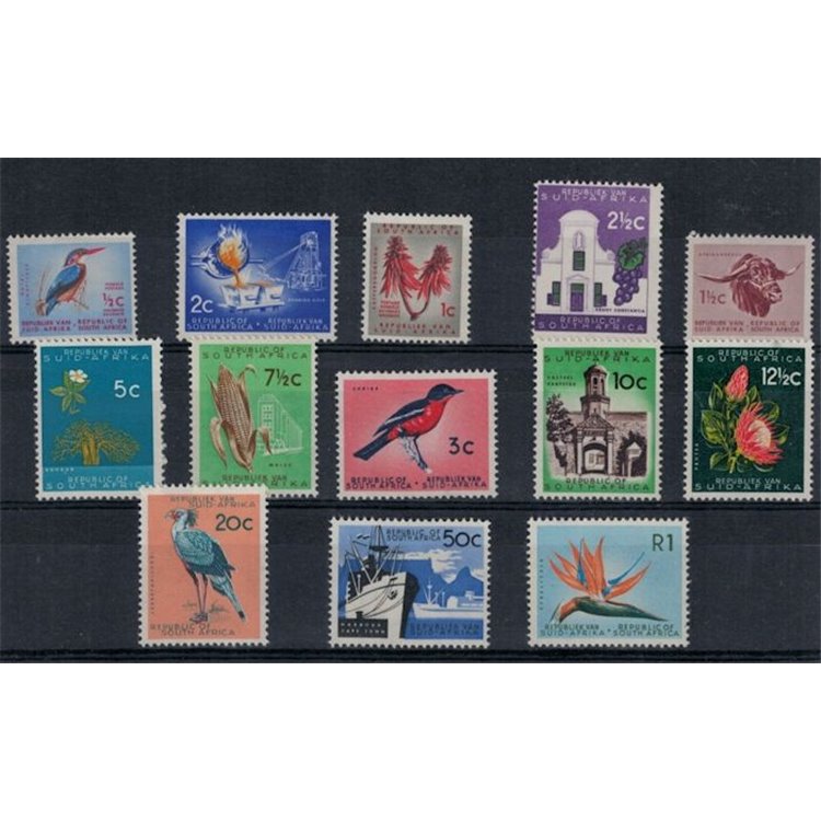 SOUTH AFRICA 1961-62 Ordinary series 13v MNH**